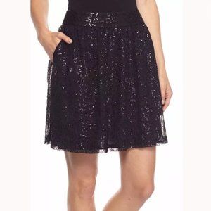 Cynthia Cynthia Rowley Black Sequin Mini Skirt 8
